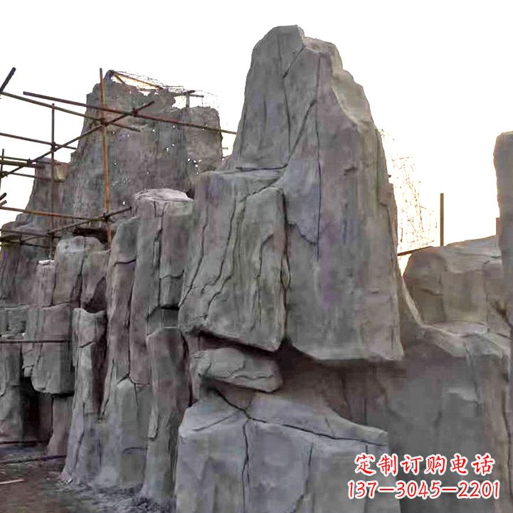 张掖水泥塑石假山雕塑