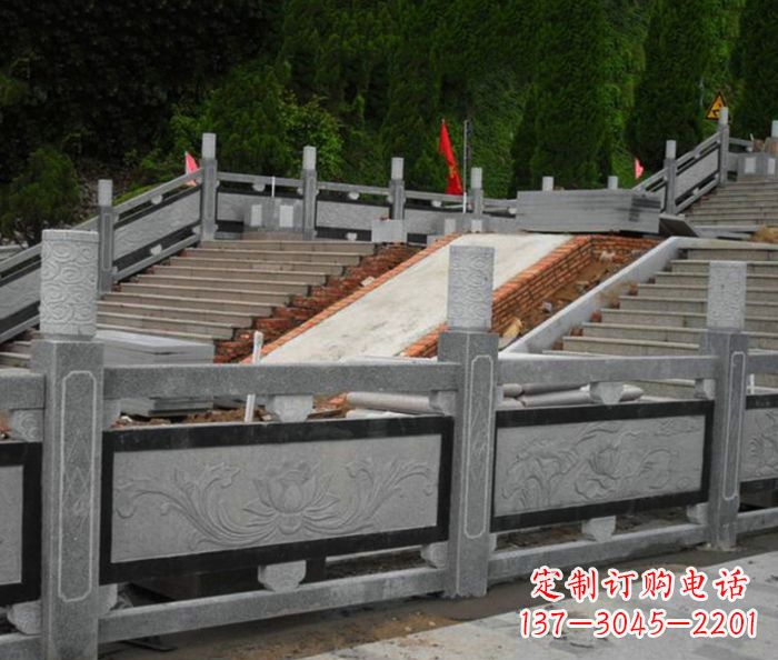 张掖寺庙景观仿古石栏板 (2)