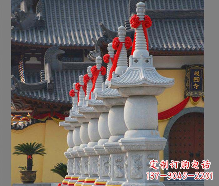张掖寺庙景观舍利塔石雕