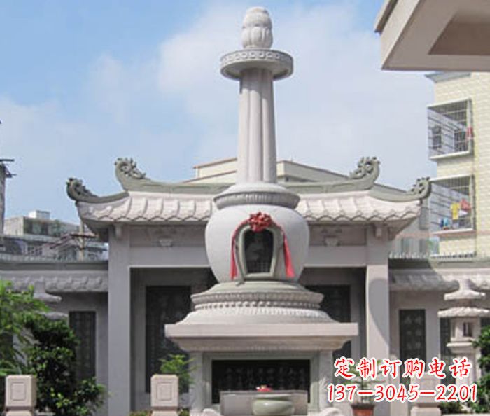 张掖寺庙景观舍利塔石雕 (4)