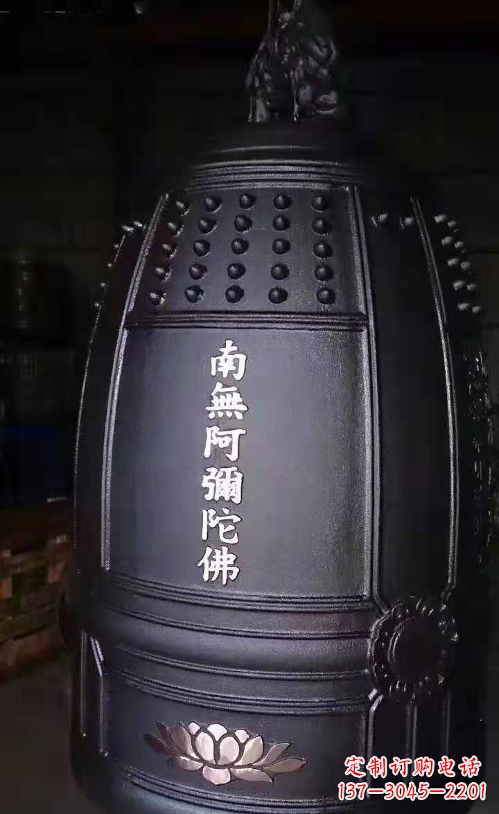 张掖寺庙铜钟雕塑户外景观雕塑