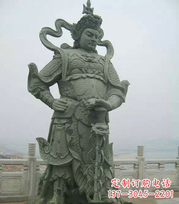 张掖寺庙韦陀菩萨石雕