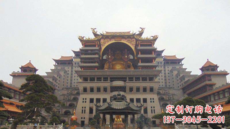 张掖寺庙圆香炉铜雕