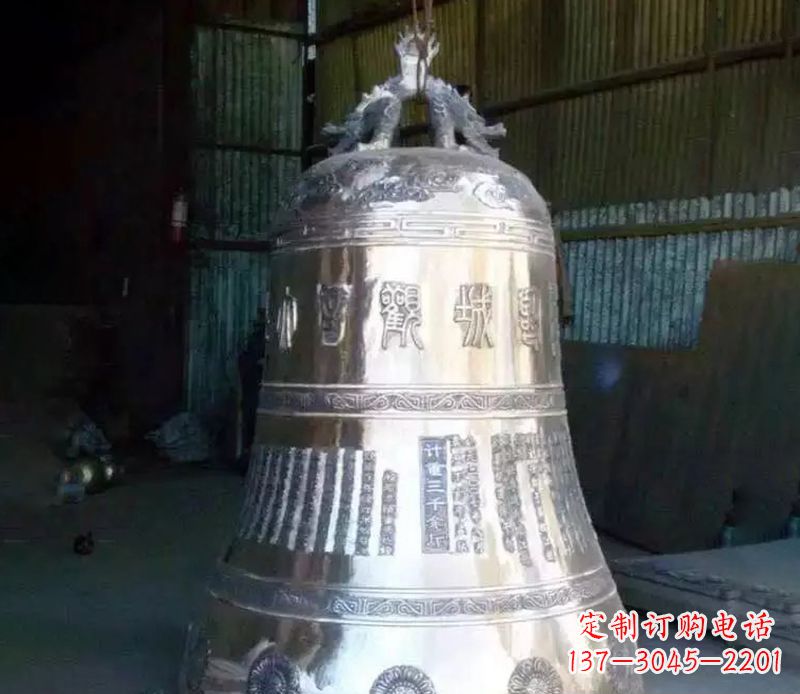 张掖寺庙铸铁铜钟雕塑