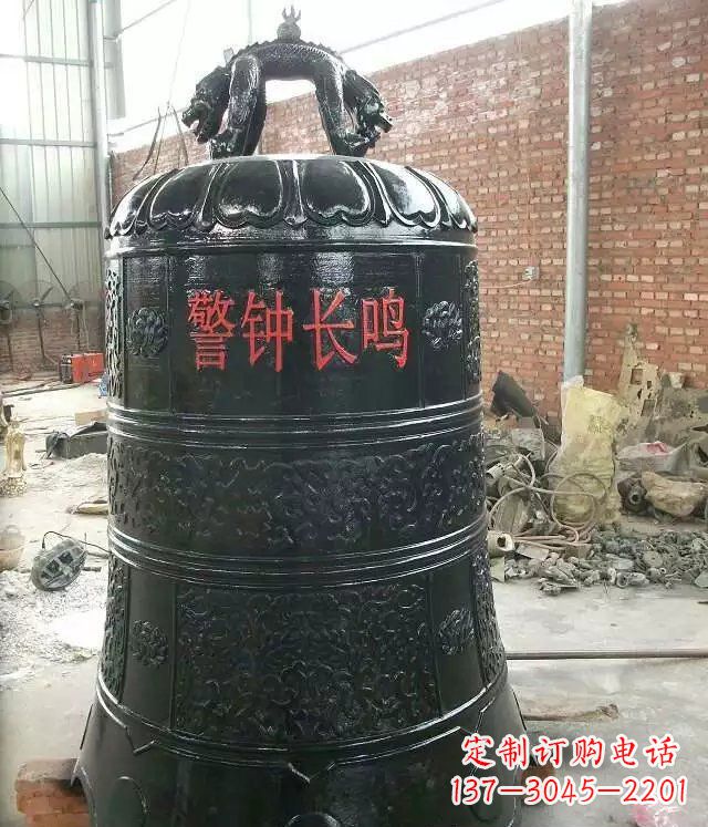 张掖寺庙铸铜钟铜雕 (4)