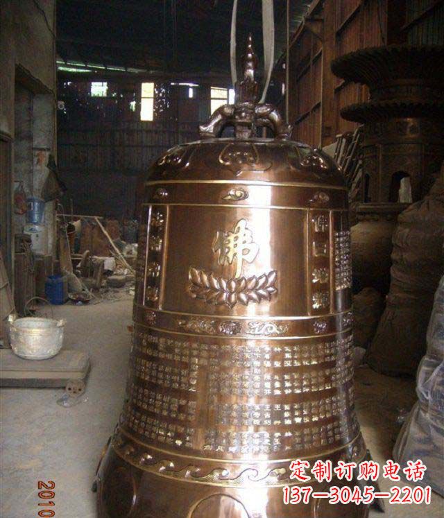 张掖寺庙铸铜钟铜雕