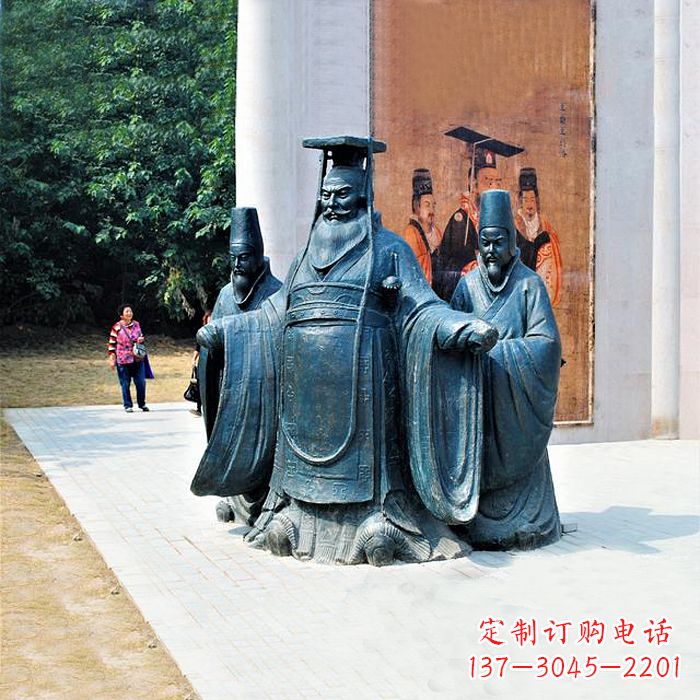 张掖隋文帝杨坚景观雕塑
