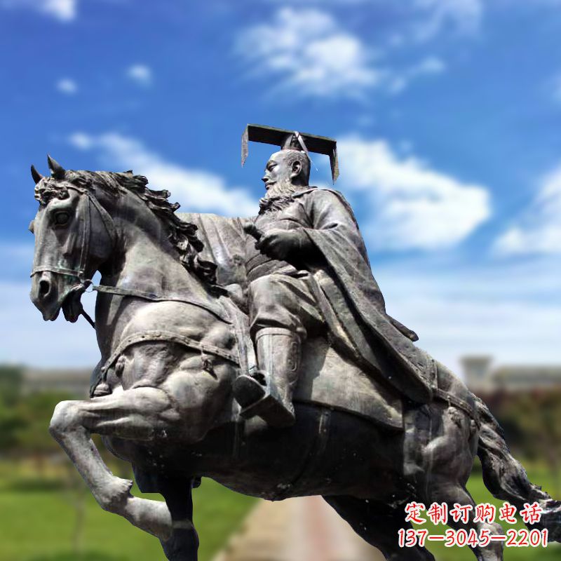 张掖隋文帝骑马雕塑
