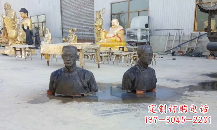 张掖陶行知半身像铜雕