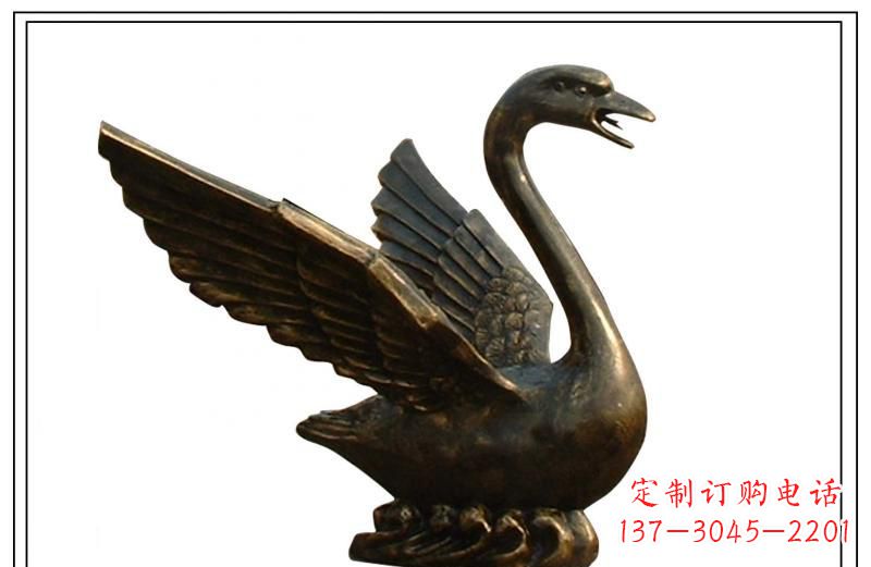 张掖天鹅喷泉铜雕