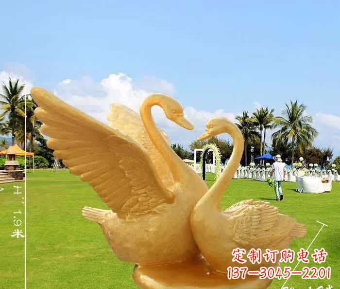 张掖天鹅铜雕
