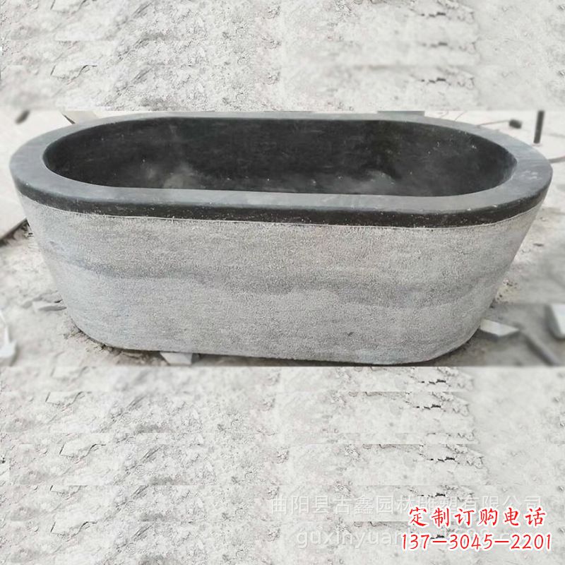 张掖庭院养鱼石雕水槽