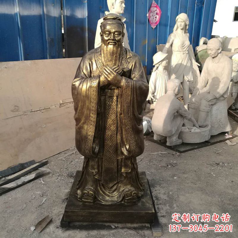 张掖同济大学孔子雕塑