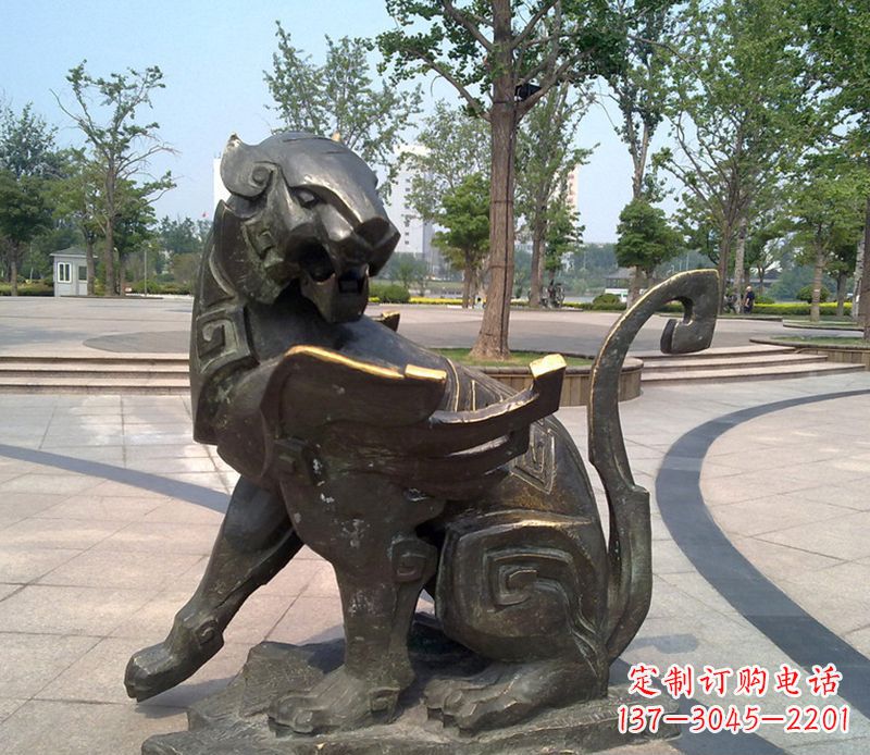 张掖铜雕抽象十二生肖