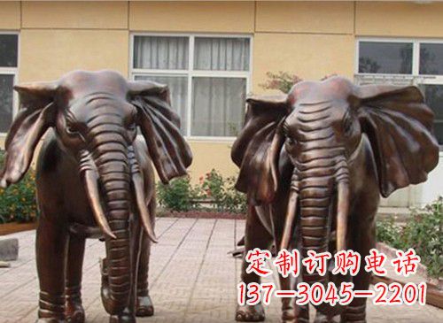 张掖铜雕大象222
