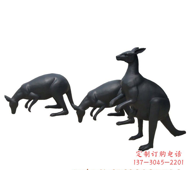 张掖铜雕袋鼠雕塑