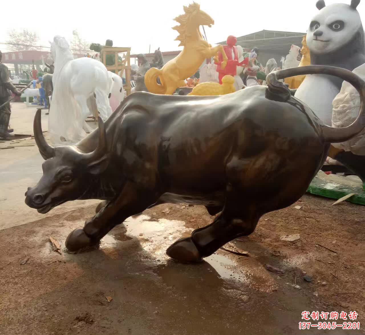张掖铜雕动物牛