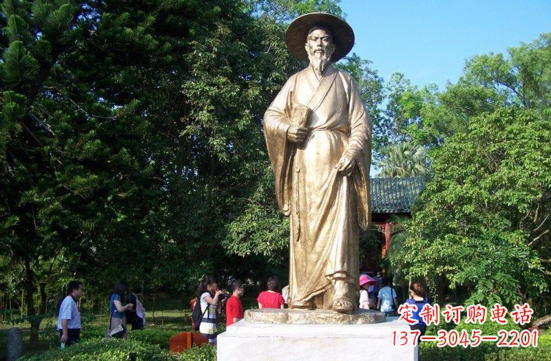 张掖铜雕古代名人苏轼苏东坡