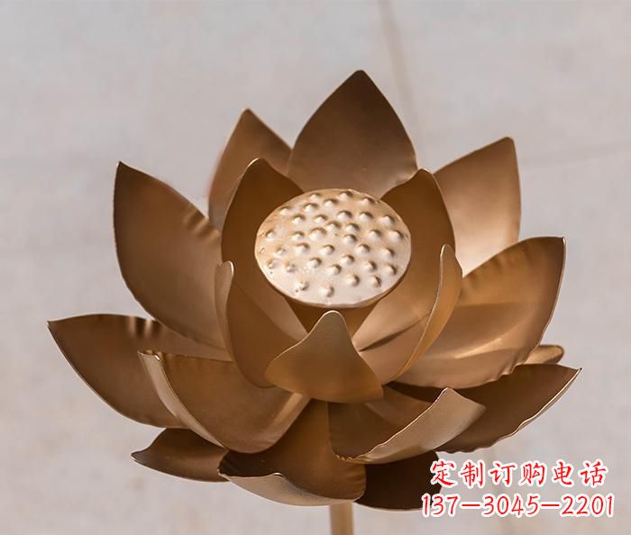 张掖铜雕景观荷花