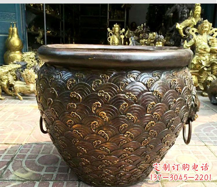 张掖铜雕景观花盆