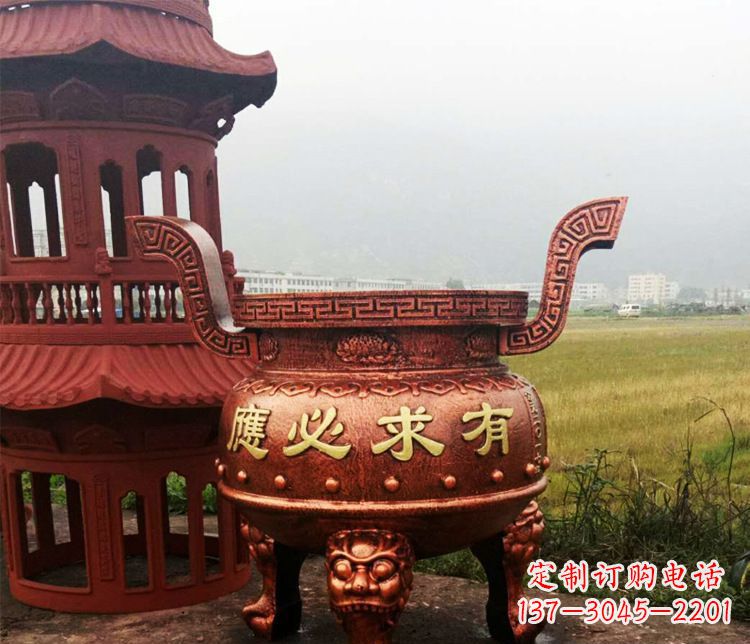 张掖铜雕景观香炉