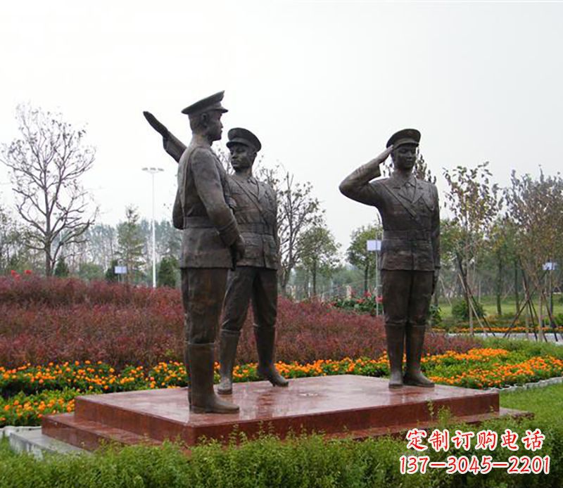 张掖铜雕警察铜雕