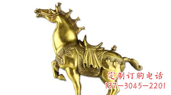 张掖铜雕马公园动物雕塑