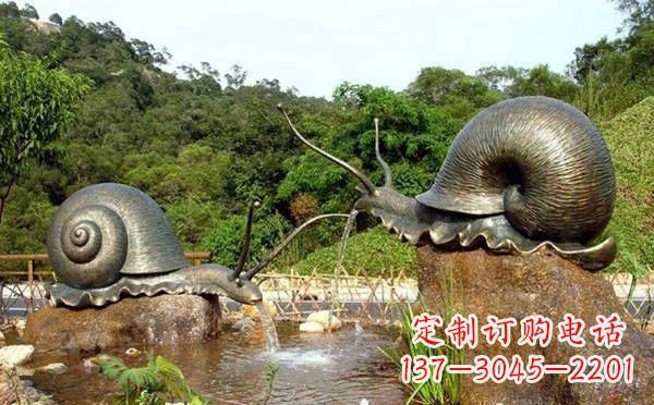 张掖铜雕喷水蜗牛