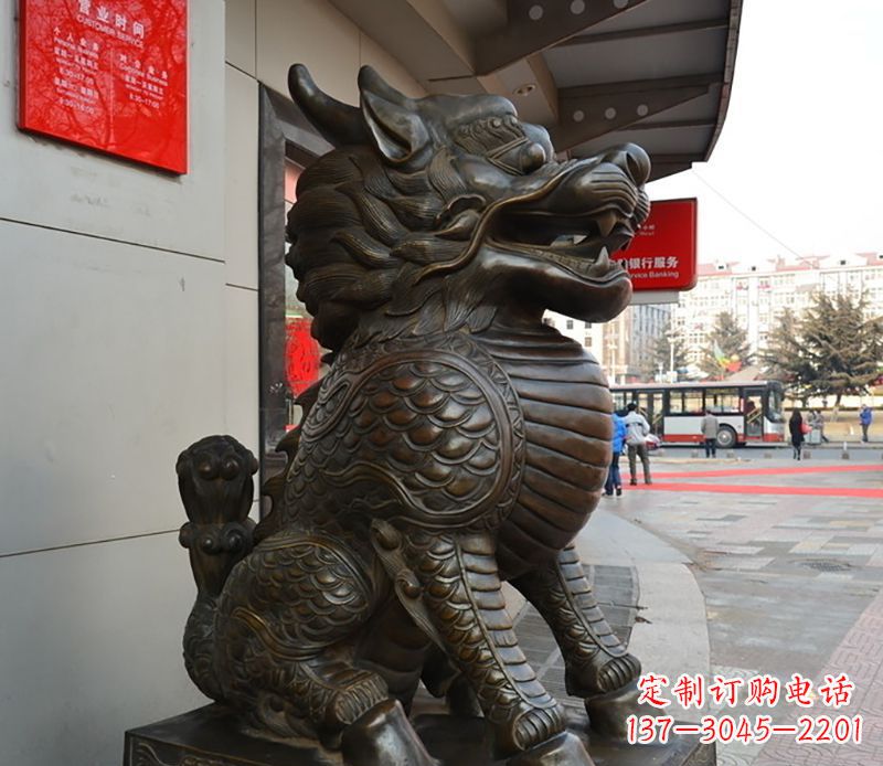 张掖铜雕麒麟