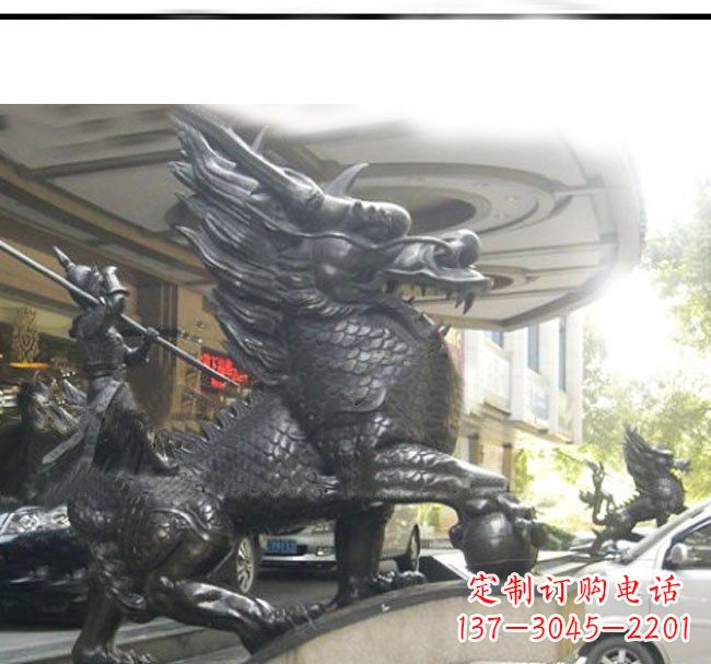 张掖铜雕麒麟公司门口神兽雕塑