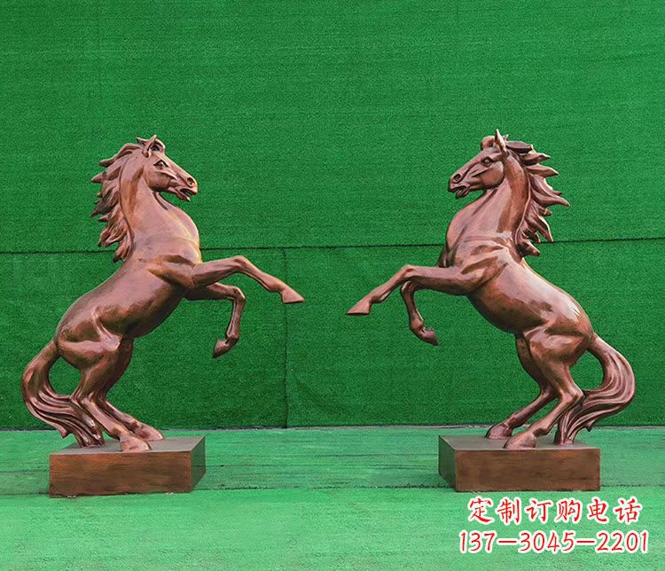 张掖铜雕企业马到成功立马