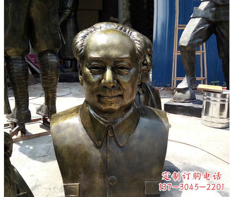 张掖铜雕伟人毛主席胸像