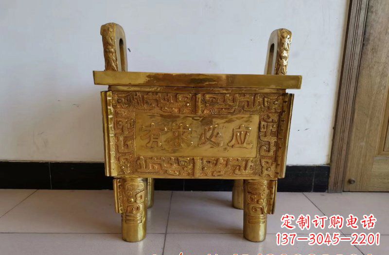 张掖铜雕香炉雕塑