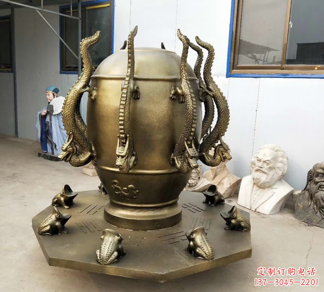 张掖铜雕校园景观地动仪