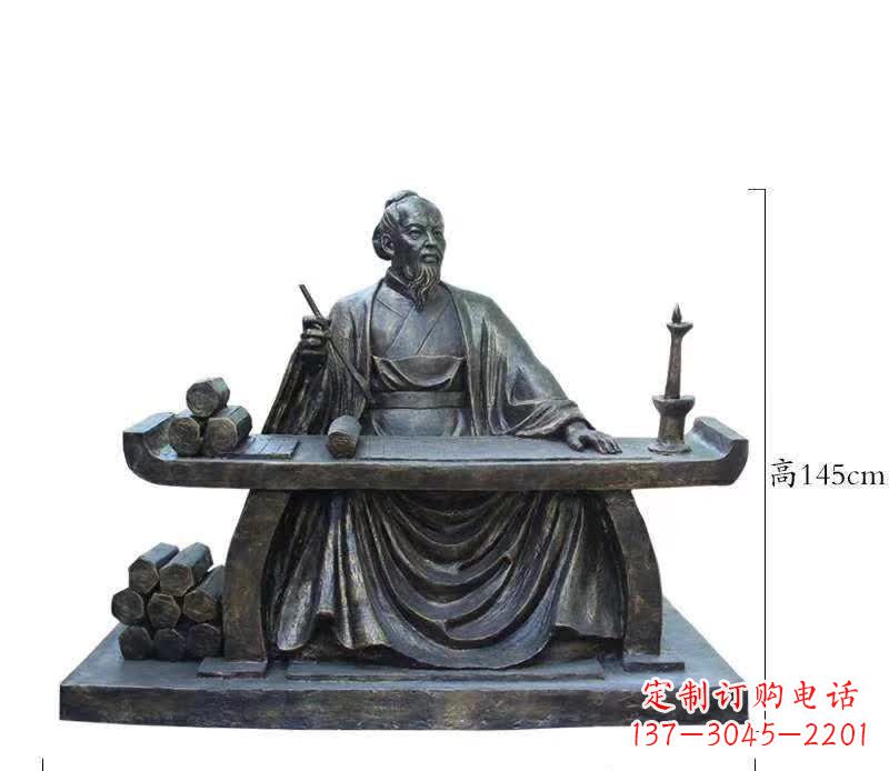 张掖铜雕张仲景人物