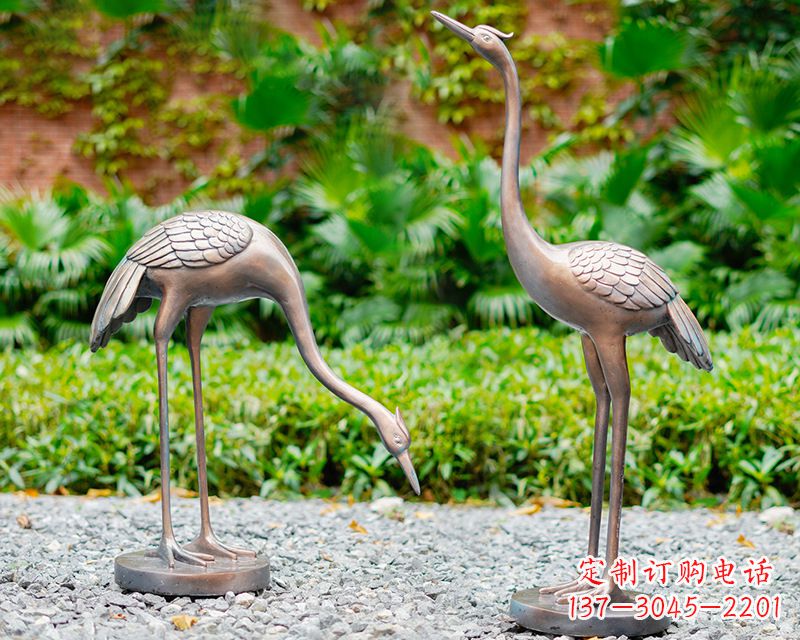 张掖推荐仿真仙鹤动物雕塑