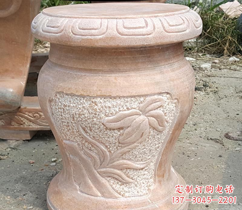 张掖晚霞红景观蝴蝶石凳