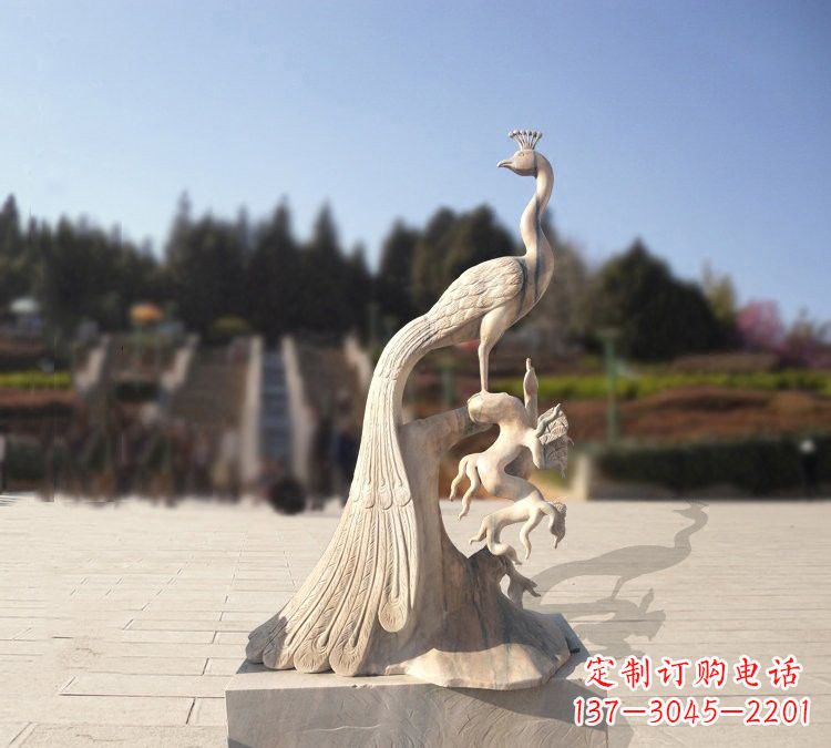 张掖晚霞红孔雀石雕