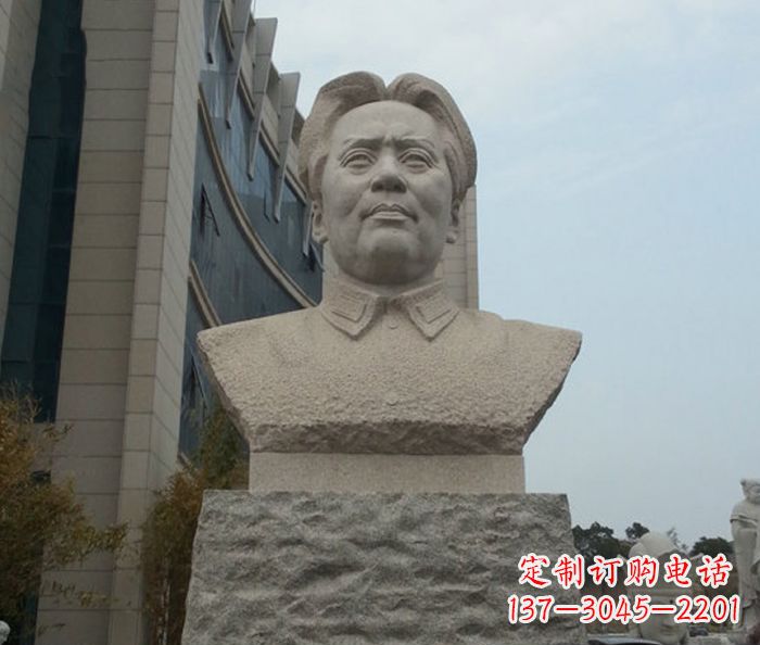 张掖伟人毛泽东胸像石雕