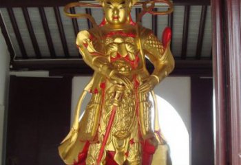 张掖寺庙韦陀菩萨铜雕