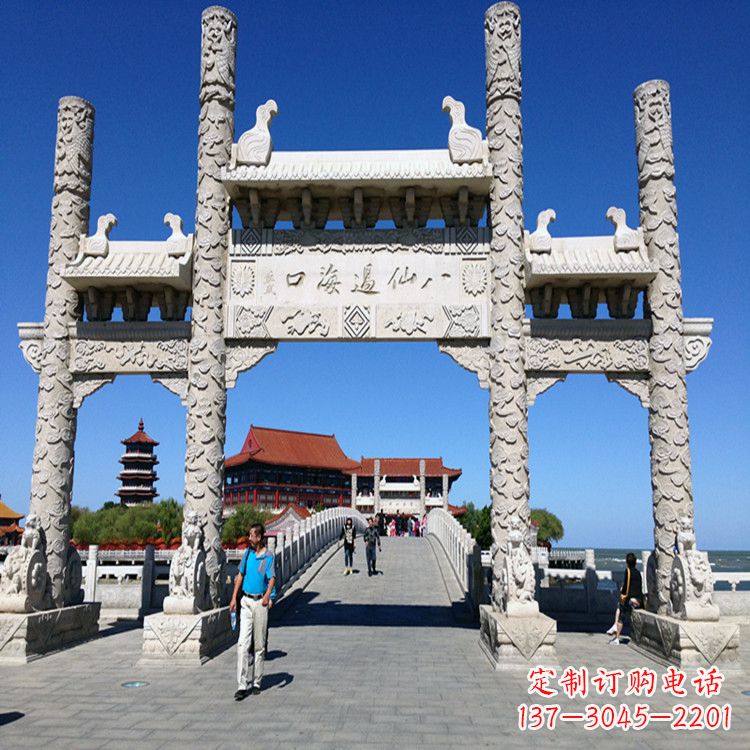 张掖无楼三门石牌坊
