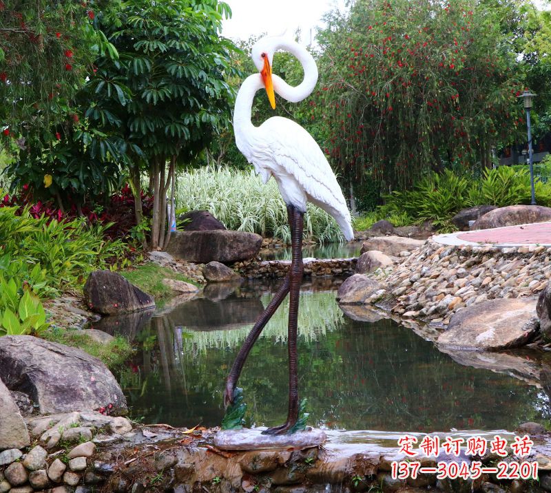 张掖仙鹤雕塑摆件
