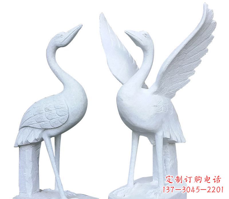 张掖仙鹤公园动物石雕