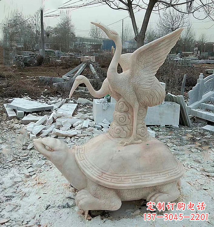 张掖仙鹤石材雕塑