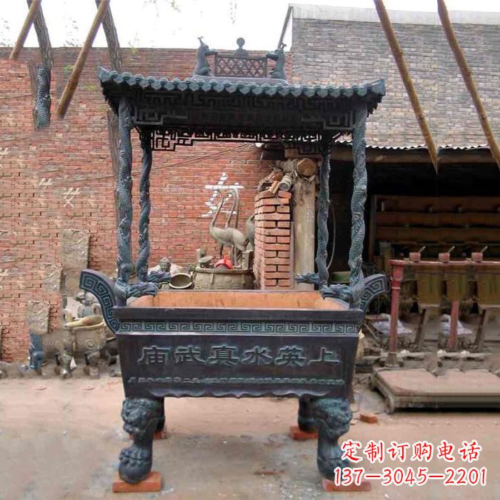 张掖现代铜香炉