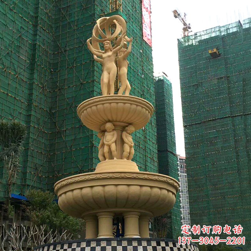张掖小区大型欧式人物景观喷泉