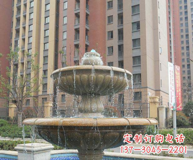 张掖小区景观大理石喷泉石雕