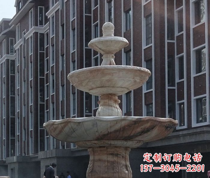 张掖小区景观大型喷泉石雕 (6)