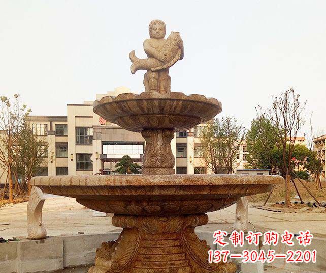 张掖小区景观欧式喷泉石雕