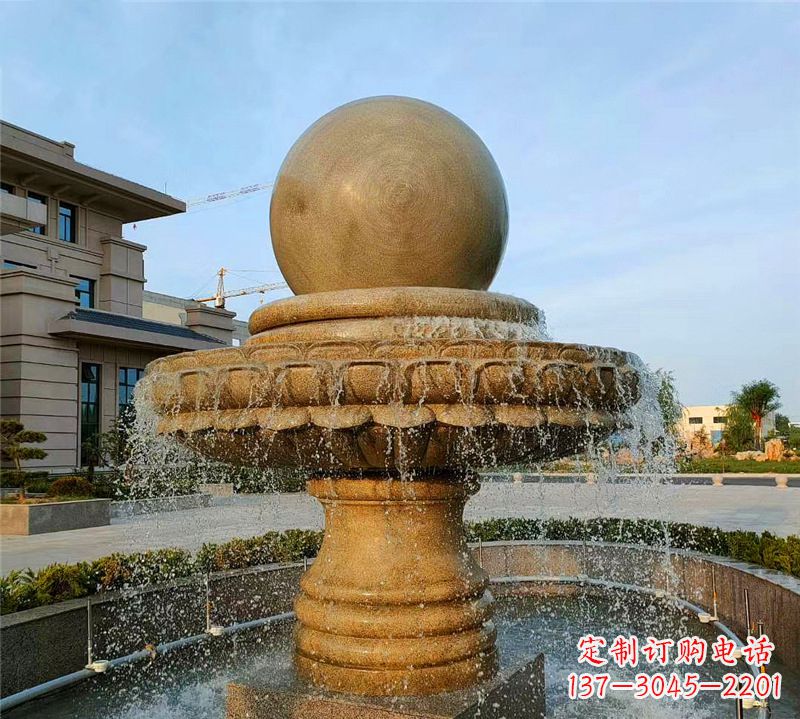 张掖小区石喷泉雕塑